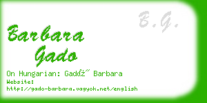 barbara gado business card